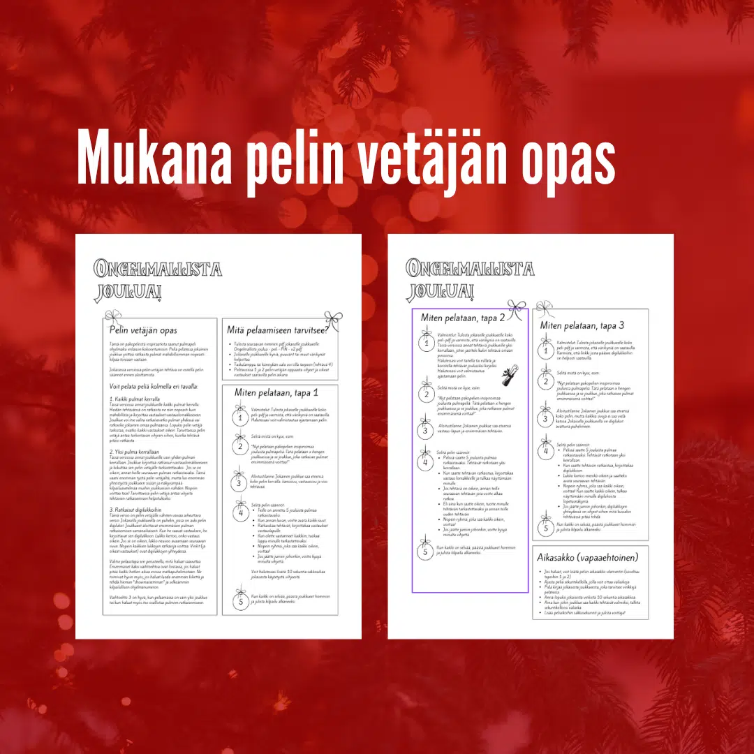 Ongelmallista joulua! -ohjelmaa pikkujouluun - Image 3