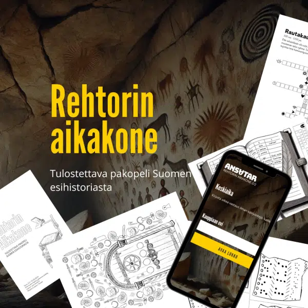 Kotiin: Rehtorin aikakone - pakopeli Suomen esihistoriasta